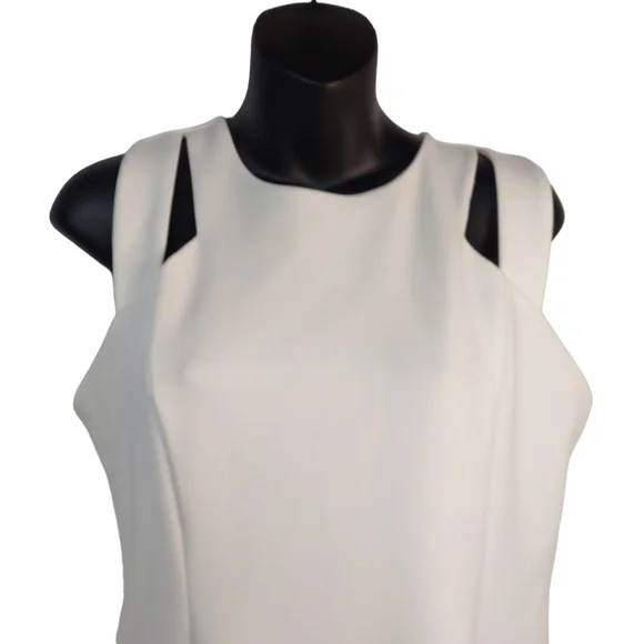 Donna Ricco White Sleeveless Dress - Picture 3 of 10